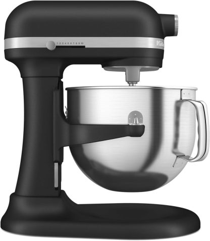 KitchenAid KSM70SK 7 Quart Bowl Lift Stand Mixer with Double Flex Edge Beater& KSMMGA Metal Food Grinder Attachment, Silver - Image 2